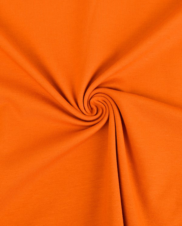 Tricot Uni Jersey oranje Stoffen Vonn